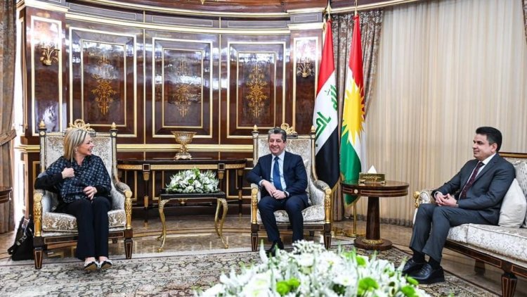 Mesrûr Barzanî, Nûnerê NY'ê ya Taybet Plasschaert re hevdîtin pêkanî