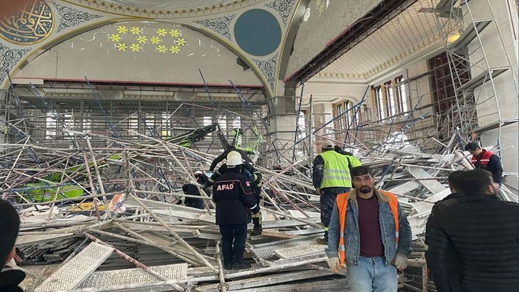 Li Êlihê îskeleya avahiya mizgeftê hilweşiya: mirî û birîndar hene