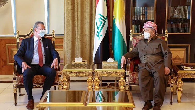 Serok Barzanî pêşwazî li Konsulê Giştî yê Almanya li Hewlêrê kir