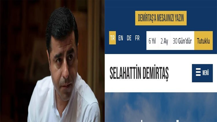 Demîrtaş malperek bi 4 zimanan vekir lê Kurdî tê de nîne