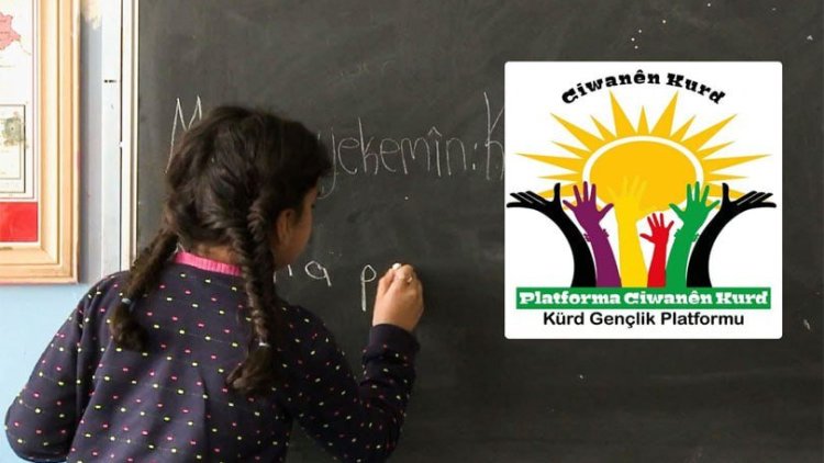 Platforma Ciwanên Kurd: 'Bila Malbatên Kurd dersa Kurdî Hilbijêrin'