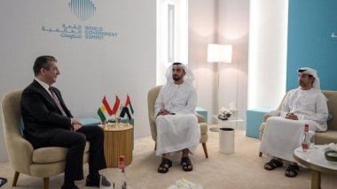 Mesrûr Barzanî ligel Cîgirê Serokwezîr û Wezîrê Navxwe yê Îmaratê civiya