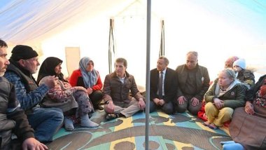 Nêçîrvan Barzanî yekem serok e ku serdana herêma erdhejê kir