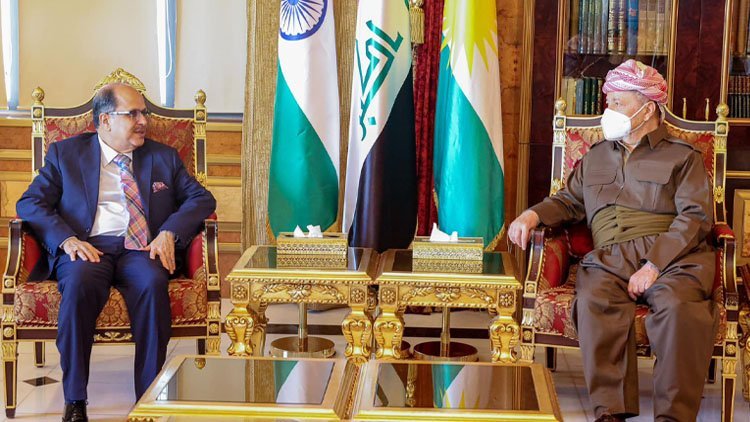 Serok Barzanî: Pêwendî û dostaniya gelê Kurd û gelê Hindistanê dîrokî û dêrîn in