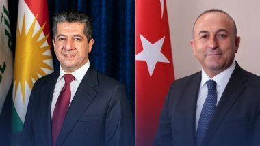 Wezîrê Derve yê Tirkiyê pîrozbahiya Newrozê li Serokwezîrê Herêma Kurdistanê dike