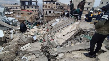 Ukrayna ji mexdûrên erdhejê yên Cindirêsê re alîkariyan dişîne