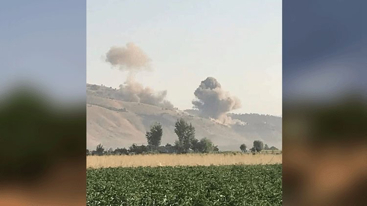 Sînorê gundê Gelale bi dronan hat bombebarankirin