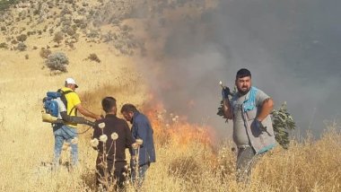 Li Amedê agirê daristanê hat vemirandin lê li Mêrdinê berdewam e