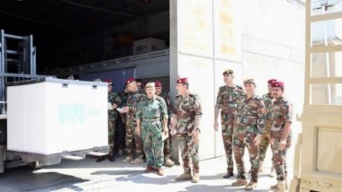 Hevpeymaniya Navdewleti çek û pêdiviyên leşkerî pêşkêşî Firqeya 1 û 2 ya Pêşmerge kir