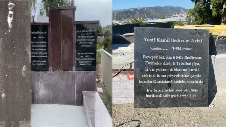 Dilsoziya Kurdên Qafqasê: Gora Yusif Kamîl Bedirxan tê nûjenkirin
