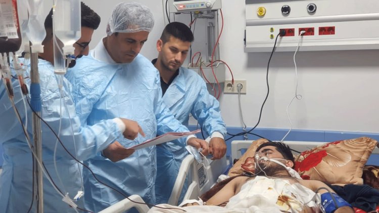 Birîndarekî xwepêşandana Kerkûkê ji ber giraniya birînên wî bo Hewlêrê hat veguhastin