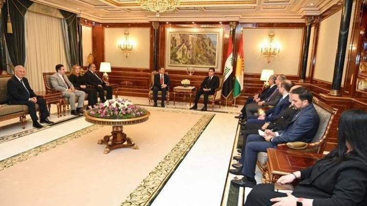 Nêçîrvan Barzanî û şandeke Romanyayê tekezî li ser pêşxistina pêwendiyên dualî dikin