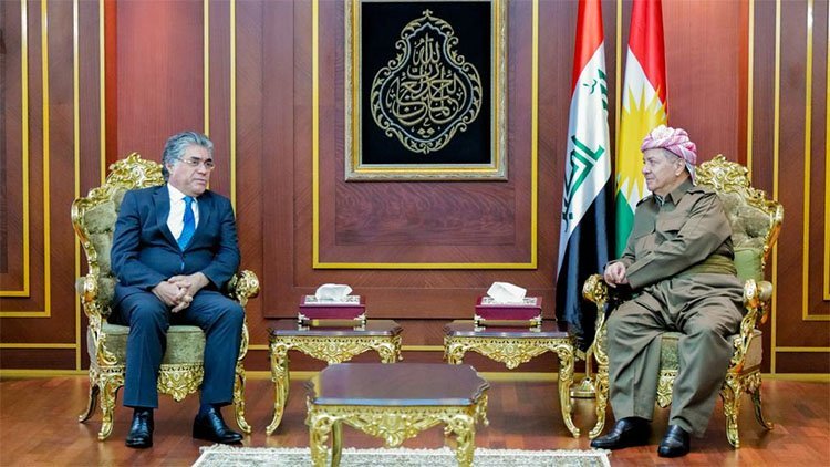 Rêzdar Serok Mesûd Barzanî Pêşewazîya Heyeta Partîya Welatparêzên Kurdistanê (PWK) Kir