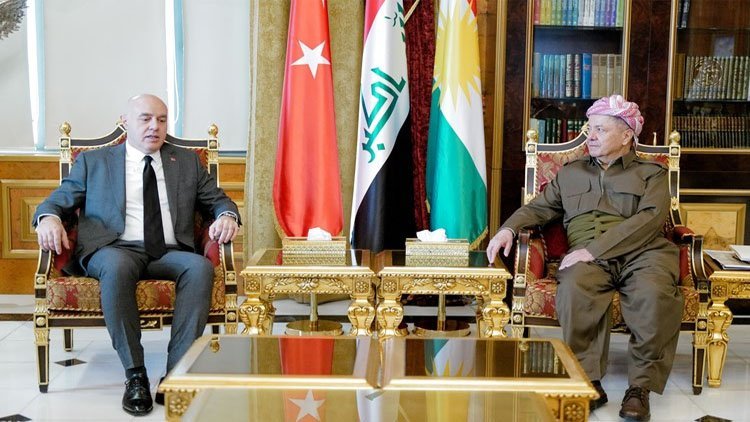Serok Barzanî pêşwaziya Balyozê Tirkiyeyê li Îraqê dike