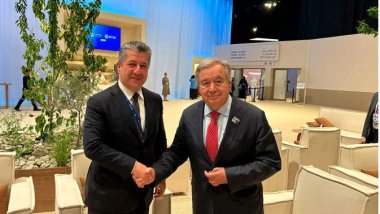 Serokwezîrê Herêma Kurdistanê û Sekreterê Giştî yê Neteweyên Yekgirtî civiyan