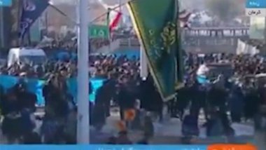 Du teqîn li nav merasîmên bîranîna Qasim Silêmanî çê bûn: Bi dehan kuştî hene