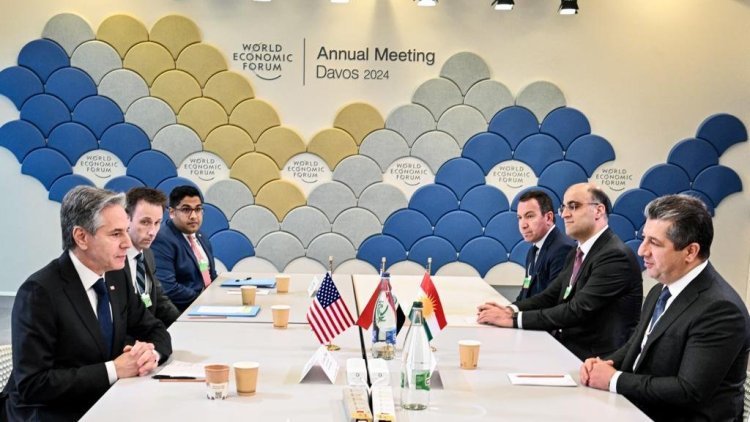 Serokwezîr Barzanî li Davosê bi Wezîra Derve ya Amerîkayê re civiya