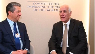 Serokwezîr Mesrûr Barzanî li Davosê bi Serokê Ermenistanê re civiya