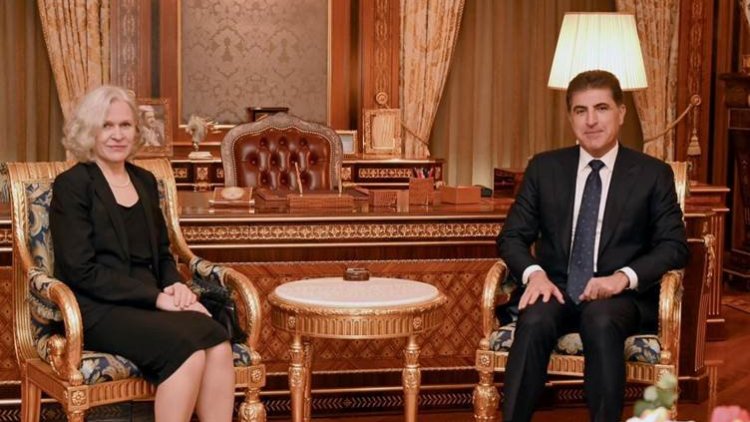 Nêçîrvan Barzanî û Balyoza Fînlandayê civiyan