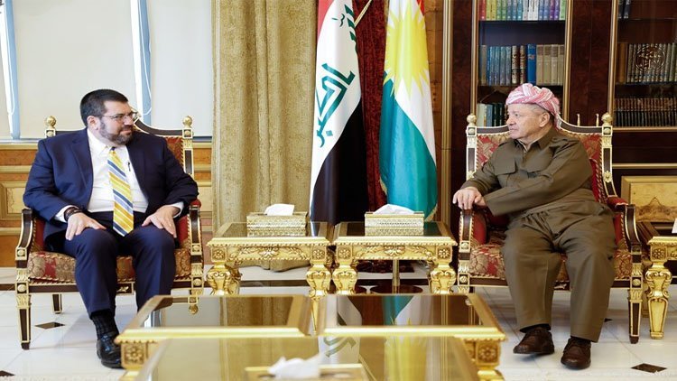 Serok Barzanî û Balyozê Amerîka li Iraqê bi wekalet civiyan