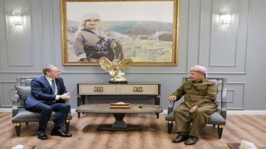 Serok Barzanî pêşwazî li Balyozê Fransa li Iraqê kir