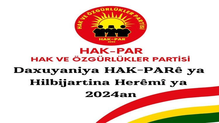 Daxuyaniya HAK-PARê ya Hilbijartina Herêmî ya 2024an