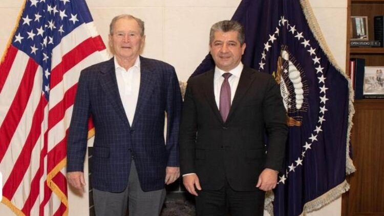 Serokwezîr Mesrûr Barzanî bi Serok Bush re civiya