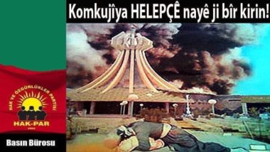 HAK-PAR: EM ŞEHÎDÊN KOMKUJIYA HELEBÇÊ BI RÊZDARÎ BI BÎRTÎNIN