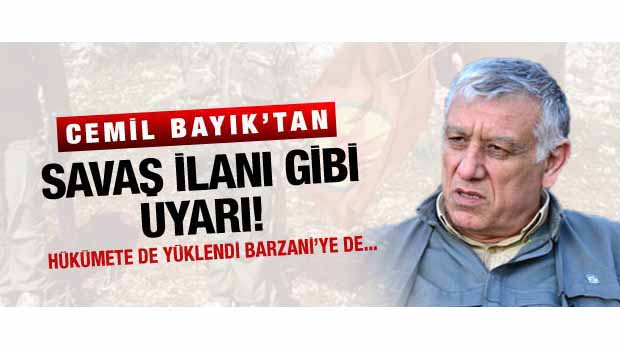 Kandil'den savaş ilanı gibi uyarı
