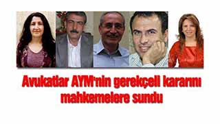 Avukatlar AYM'nin gerekçeli kararını mahkemelere sundu