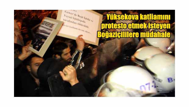 Yüksekova protestosuna müdahale