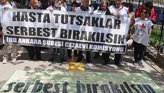 Hasta hükümlüler için oturma eylemi