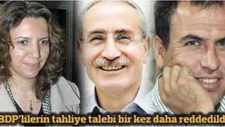 BDP'lilerin tahliye talebi yine reddedildi