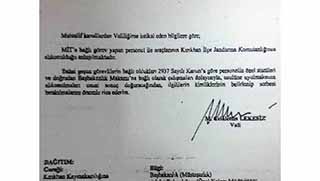 Hatay Valisi'nin 'TIR' talimatı