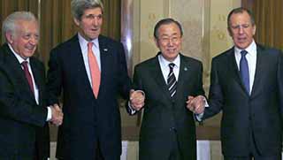 Suriye hükümeti ve muhalefeti aynı masada