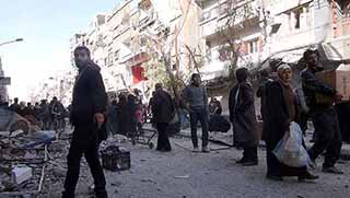 Yermuk'ta yardım dağıtımı sırasında silah sesleri