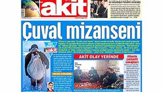  Akit Gazetesinden Korkunç Manşet!
