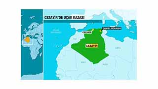  Cezayir'de Askeri Uçak Düştü: 103 Ölü