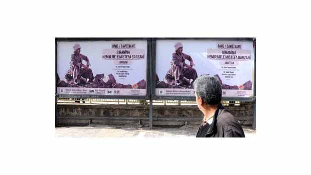 Diyarbakır'da Molla Mustafa Barzani Afişleri Asıldı