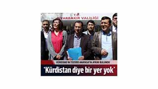 "Kürdistan diye bir yer yok"