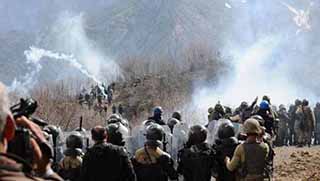 Meskan Dağı'ndaki kalekol protestosuna müdahale