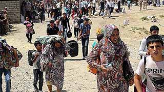 Suriyeli Kürtler göç yolunda