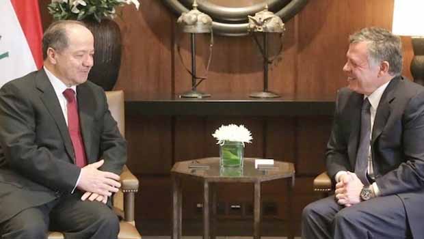 Ürdün Kralı’ndan Barzani’ye destek