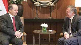 Ürdün Kralı’ndan Barzani’ye destek