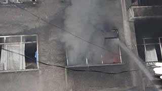 Ankara'da Suriyeli mültecilerin yaşadığı bina ateşe verildi!