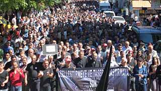 Kürdistan'da Soma için kitlesel yürüyüş