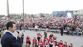 Suriye'de Esad yanlılarının mitingine saldırı