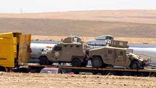 Irak Ordusundan Kalan Zırhlı Araçlar Hewler'de