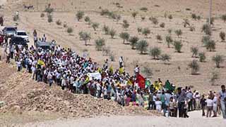  Kuzey Kürdistanlılar Kobanî için yürüdüler