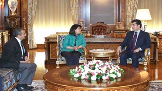 Neçirvan Barzani, Leyla Zana ile Görüştü